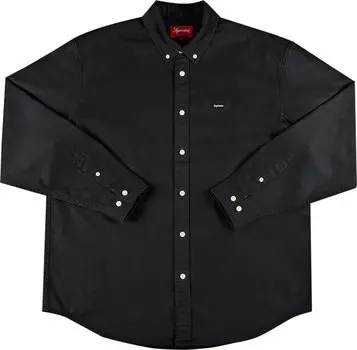 Рубашка Supreme Small Box Twill Shirt 'Black', черный