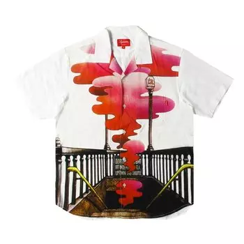 Рубашка Supreme The Velvet Underground Rayon Short-Sleeve Shirt 'White', белый