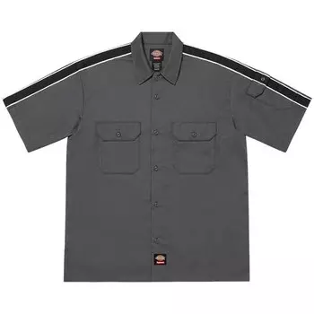 Рубашка Supreme x Dickies Stripe Short-Sleeve Work Shirt, серый
