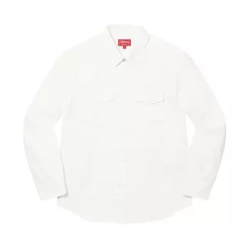Рубашка Supreme x Raymond Pettibon Work Shirt White, белый