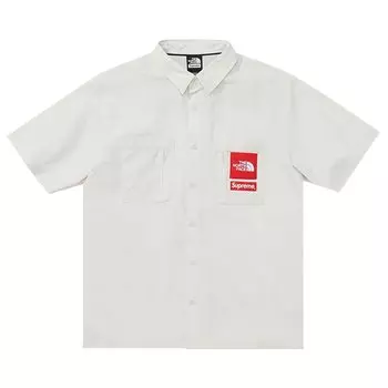 Рубашка Supreme x The North Face Trekking Short-Sleeve Shirt, серый