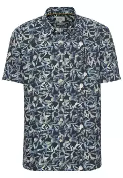 Рубашка светло-коричневого цвета с короткими рукавами и цветочным узором по всей поверхности Camel Active, фисташковый