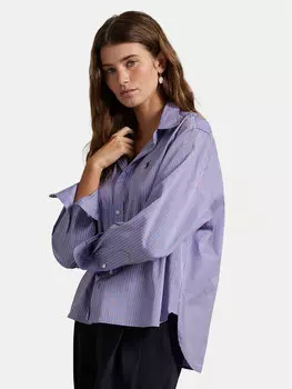 Рубашка свободного кроя 211973130001 Polo Ralph Lauren, фиолетовый
