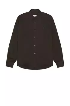 Рубашка свободного кроя ADC Ami, цвет Dark Coffee