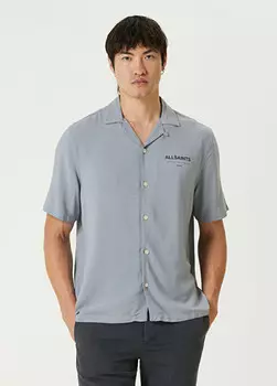 Рубашка свободного кроя Allsaints, серый