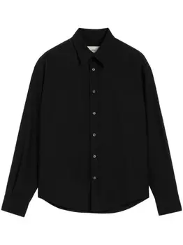 Рубашка свободного кроя AMI Paris, черный
