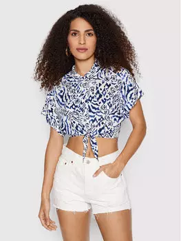 Рубашка свободного кроя Banana Moon, синий