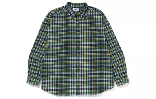 Рубашка свободного кроя BAPE Mini Bape Check A Bathing Ape, красный