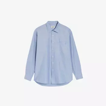 Рубашка свободного кроя Cacilia из хлопка с длинными рукавами Claudie Pierlot, цвет bleus