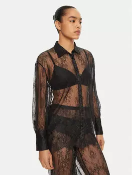 Рубашка свободного кроя Hunkemller, черный