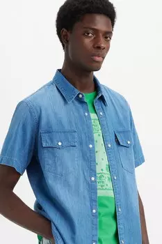 Рубашка свободного кроя и короткими рукавами Levi'S, синий