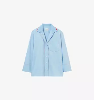 Рубашка свободного кроя из хлопка Claudie Pierlot, синий