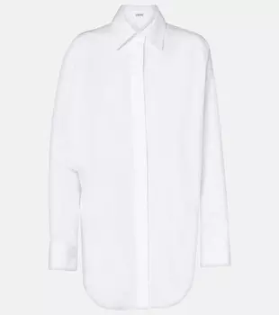 Рубашка свободного кроя из хлопка Loewe, белый