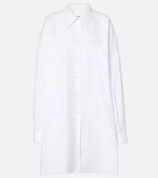 Рубашка свободного кроя из хлопка Maison Margiela, цвет optical white