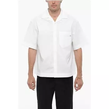 Рубашка свободного кроя из хлопка с нагрудным карманом Neil Barrett, White