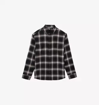 Рубашка свободного кроя из хлопка в клетку The Kooples, белый