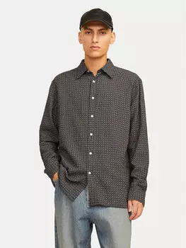 Рубашка свободного кроя Jack&Jones, коричневый