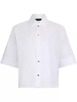 Рубашка свободного кроя LIU JO на пуговицах, белый