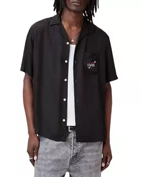Рубашка свободного кроя Lovers Camp ALLSAINTS, черный