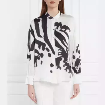 Рубашка свободного кроя Marc Cain, белый