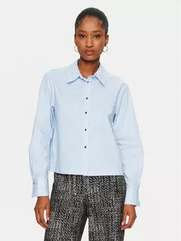 Рубашка свободного кроя Morgan, голубой
