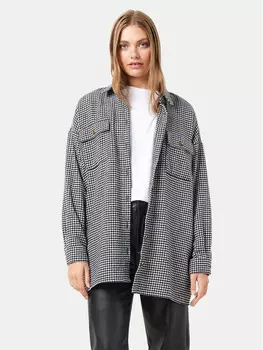 Рубашка свободного кроя Noisy May, серый