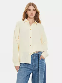 Рубашка свободного кроя Roxy, бежевый