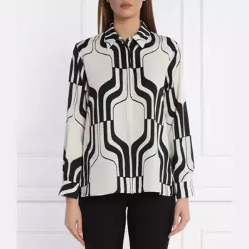 Рубашка свободного кроя «русалка» Marella, черный