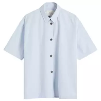 Рубашка свободного кроя с короткими рукавами Studio Nicholson, голубой