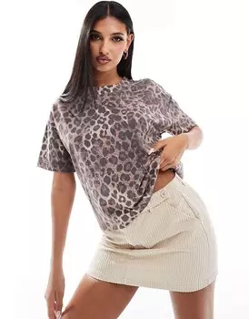 Рубашка свободного кроя с леопардовым принтом River Island