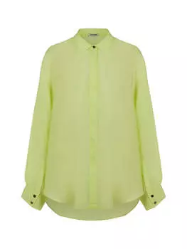 Рубашка свободного кроя с манжетами Nocturne, лаймово-зеленый
