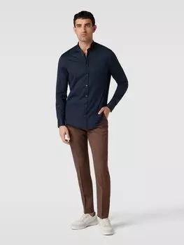 Рубашка свободного кроя с воротником-стойкой Emporio Armani