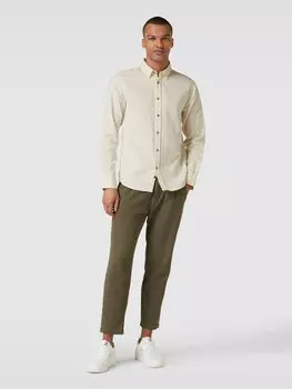 Рубашка свободного кроя с воротником-стойкой, модель «LEIF» ANERKJENDT, кремовый