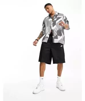 Рубашка свободного кроя свободного кроя с геопринтом ASOS DESIGN