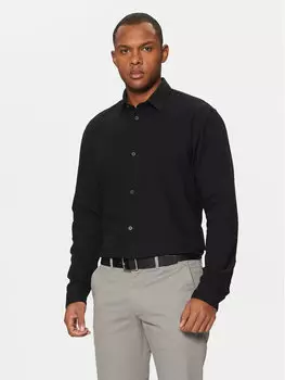 Рубашка свободного кроя Tom Tailor Denim, черный