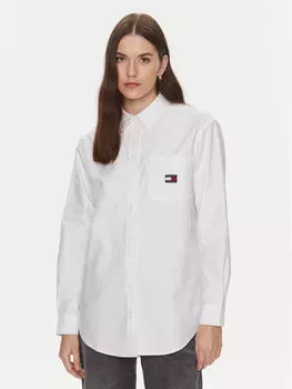Рубашка свободного кроя Tommy Jeans, белый