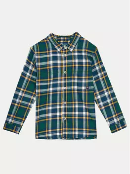 Рубашка свободного кроя United Colors Of Benetton, зеленый