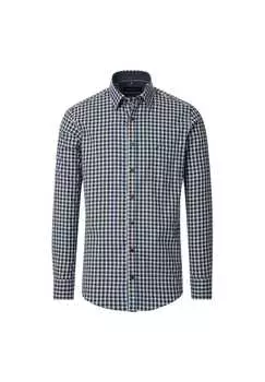 Рубашка свободного кроя в клетку Casamoda, синий