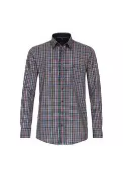 Рубашка свободного кроя в клетку Casamoda, синий