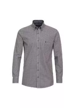 Рубашка свободного кроя в клетку Casamoda, синий