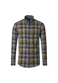 Рубашка свободного кроя в клетку Casamoda, синий