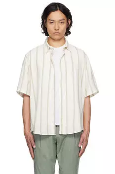 Рубашка свободного кроя в полоску с открытым плетением Off-White Hugo