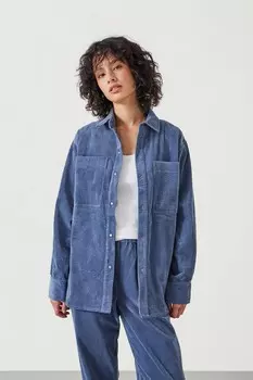Рубашка свободного покроя cleo cord Hush, синий