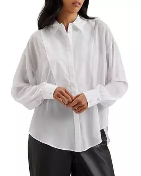 Рубашка свободного покроя Lechosa из шифона Ted Baker, белый
