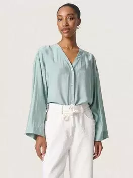 Рубашка свободного покроя leodora Soaked In Luxury, синий