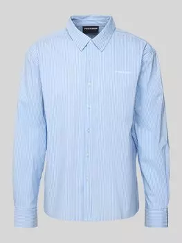 Рубашка свободного покроя с планкой на пуговицах Pegador, светло-голубой