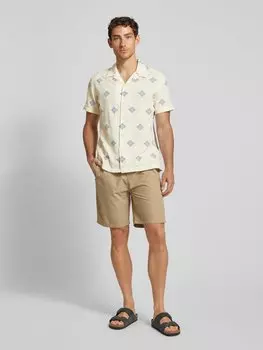 Рубашка свободного покроя с рукавом 1/2, модель «ERIC» SELECTED HOMME, кремовый