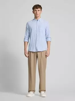 Рубашка свободного покроя с воротником на пуговицах Scotch & Soda, светло-голубой