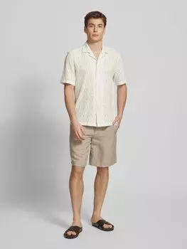 Рубашка свободного покроя с воротником-стойкой, модель «Kawai» JOOP! Collection, кремовый