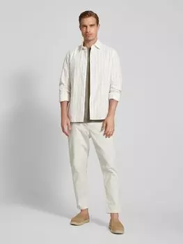 Рубашка свободного покроя с воротником-стойкой, модель «Элда» Mango, хаки